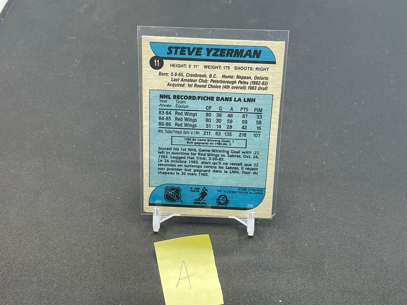 1986 O-PEE-CHEE - S. YZERMAN -