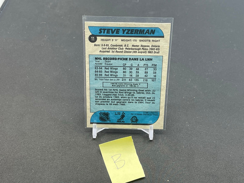 1986 O-PEE-CHEE - S. YZERMAN -