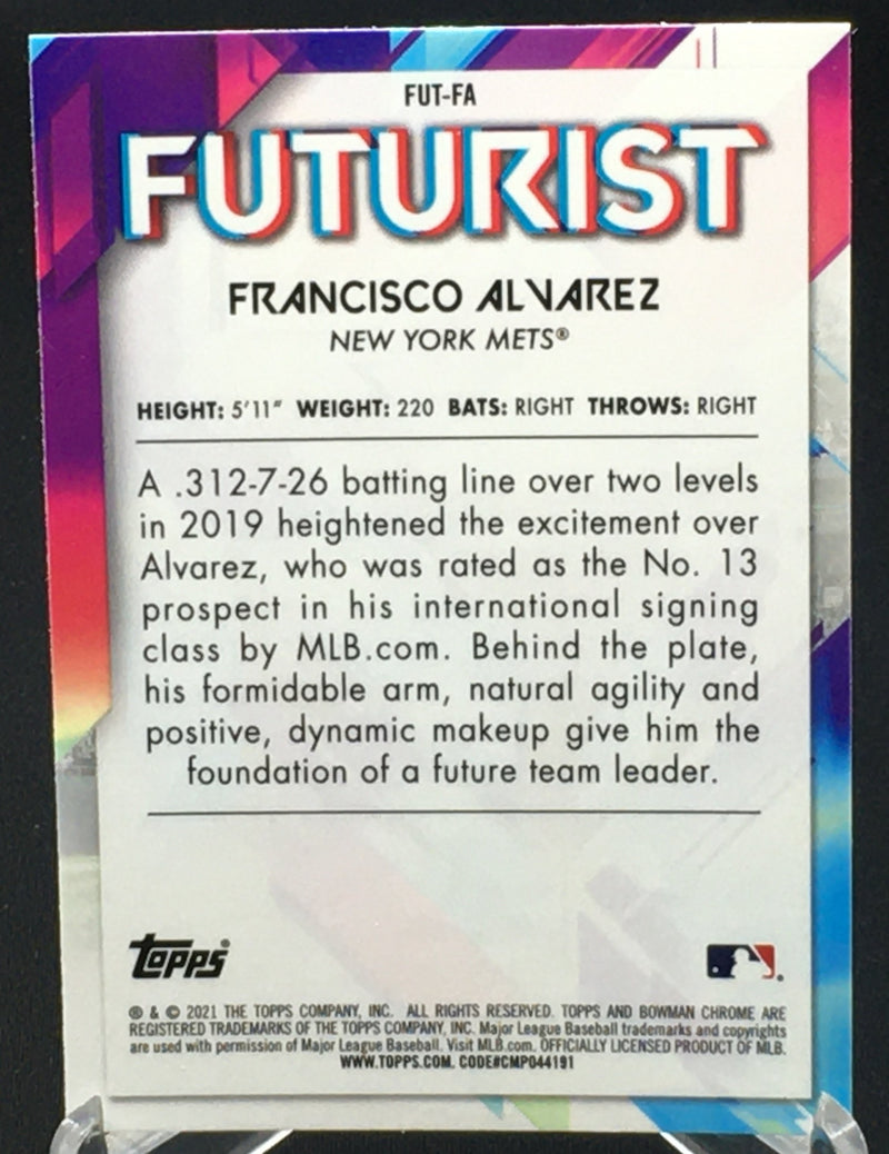 2021 TOPPS BOWMAN CHROME - FUTURIST - F. ALVAREZ -
