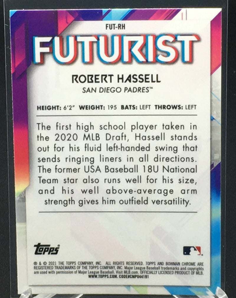 2021 TOPPS BOWMAN CHROME - FUTURIST - R. HASSELL -