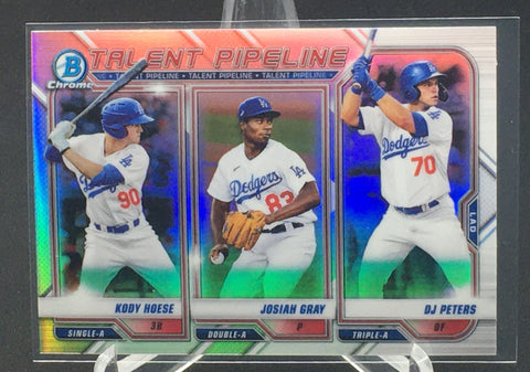 2021 TOPPS BOWMAN CHROME - TALENT PIPELINE - K. HOESE/ J. GRAY/ D. PETERS - #TP-LAD