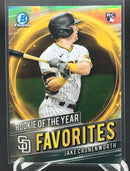 2021 TOPPS BOWMAN CHROME - ROOKIE OF THE YEAR FAVORITES - J. CRONENWORTH -