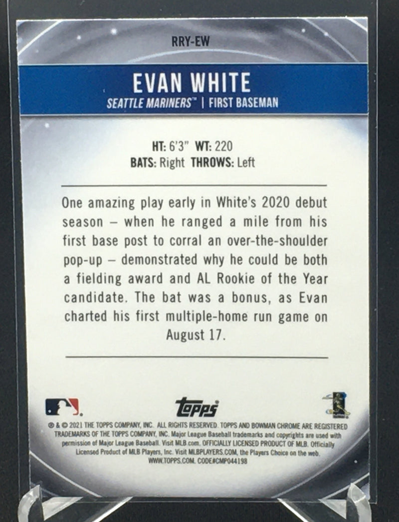 2021 TOPPS BOWMAN CHROME - ROOKIE OF THE YEAR FAVORITES - E. WHITE -