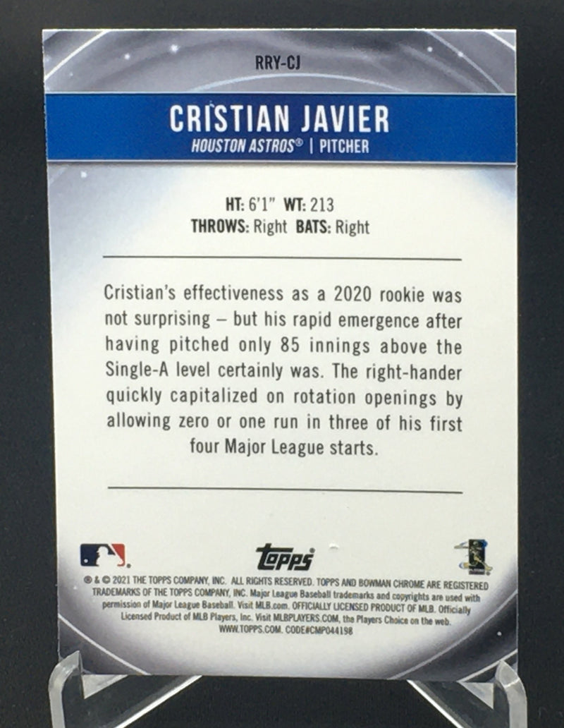 2021 TOPPS BOWMAN CHROME - ROOKIE OF THE YEAR FAVORITES - C. JAVIER -