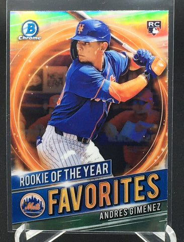 2021 TOPPS BOWMAN CHROME - ROOKIE OF THE YEAR FAVORITES - A. GIMENEZ - #RRY-AG - RC