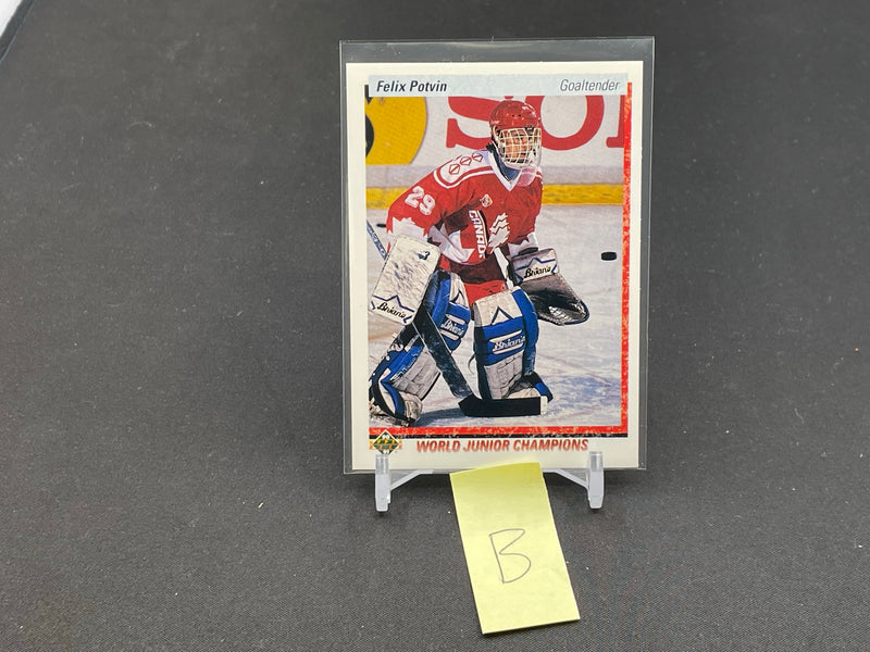 1991 UPPER DECK - WORLD JUNIOR CHAMPIONS - F. POTVIN -