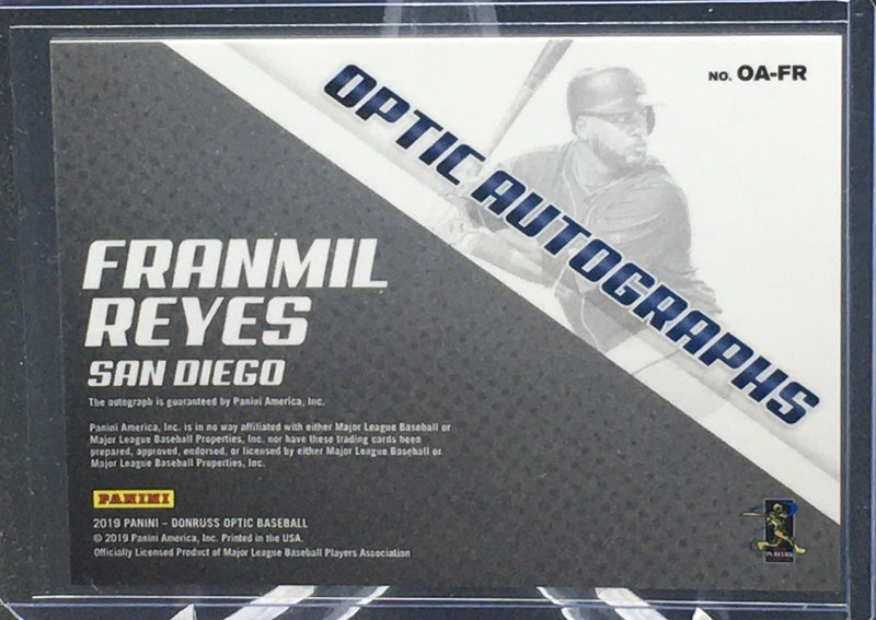 2019 PANINI DONRUSS OPTIC - OPTIC AUTOGRAPHS - F. REYES -