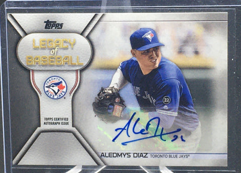 2019 TOPPS SERIES ONE - LEGACY OF BASEBALL - A. DIAZ - #LBA-AD - AUTOGRAPH