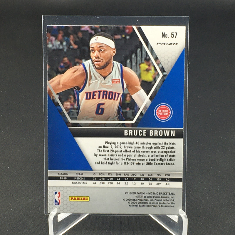 2019 PANINI MOSAIC - SILVER DISCO PRIZM - B. BROWN -