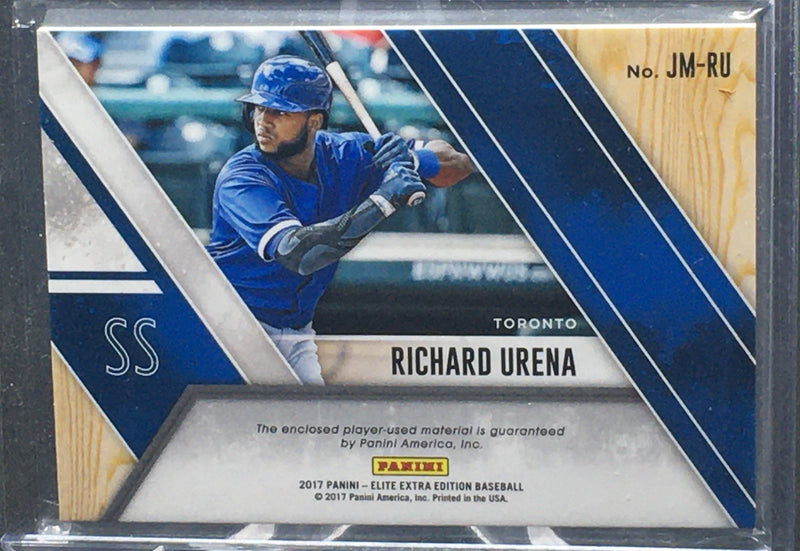 2017 PANINI ELITE EXTRA EDITION - R. URENA - #JM-RU - #'D/15 - PATCH