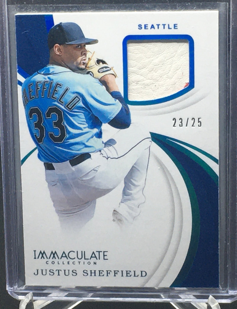 2019 PANINI IMMACUALTE COLLECTION - J. SHEFFIELD - #IS-JS - #'D/25 - JERSEY