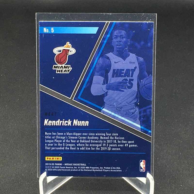 2019 PANINI MOSAIC - BLUE CHIPS - K. NUNN -