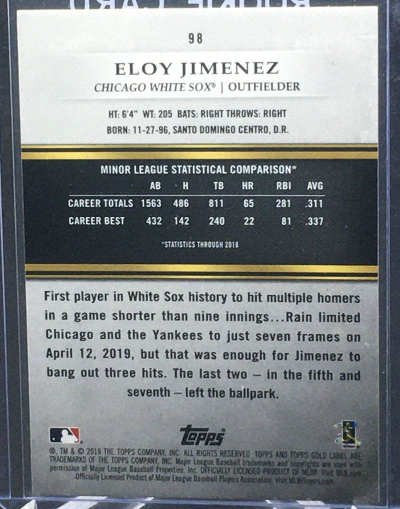 2019 TOPPS GOLD LABEL - E. JIMENEZ -