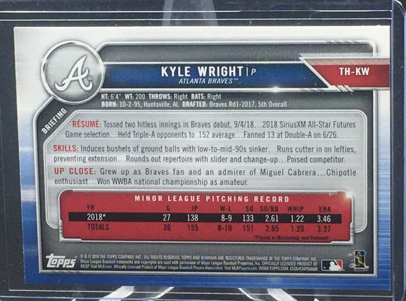 2019 TOPPS BOWMAN - HOLIDAY - K. WRIGHT -