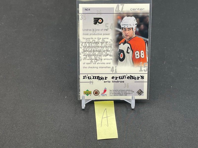 2000 UPPER DECK - NUMBER CRUNCHERS - E. LINDROS -