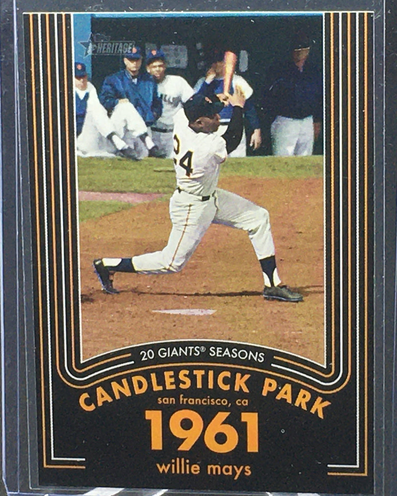 2020 TOPPS HERITAGE - CANDLESTICK PARK 1961 - W. MAYS -