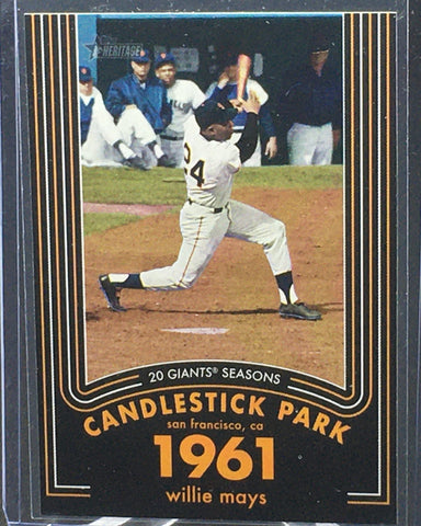 2020 TOPPS HERITAGE - CANDLESTICK PARK 1961 - W. MAYS - #11