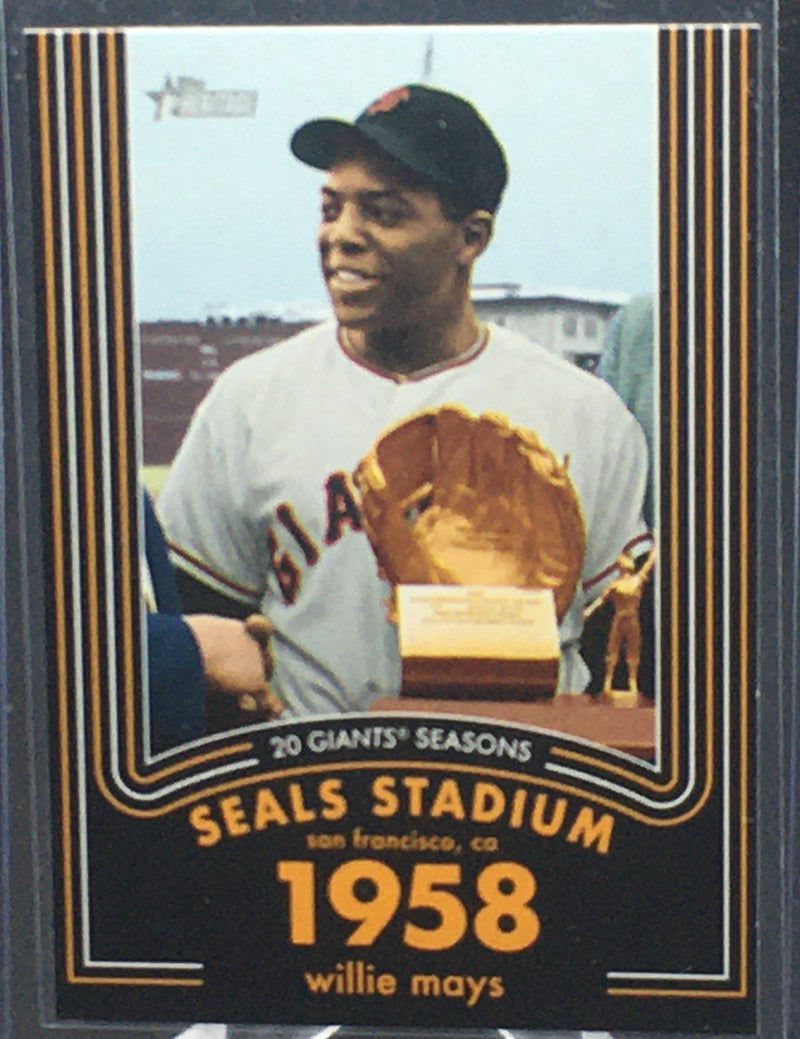 2020 TOPPS HERITAGE - SEALS STADIUM 1958 - W. MAYS -