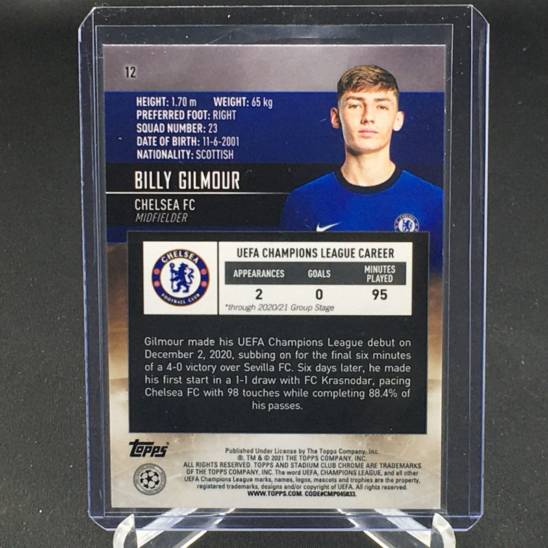 2021 TOPPS STADIUM CLUB CHROME - B. GILMOUR -