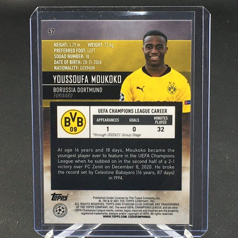 2021 TOPPS STADIUM CLUB CHROME - Y. MOUKOKO -