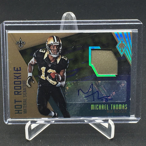 2016 PANINI PHOENIX - HOT ROOKIE MATERIAL SIGNATURE - M. THOMAS - #HRS-MT - #'D/25 - JERSEY RELIC - AUTOGRAPH - RC