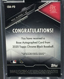 2020 TOPPS CHROME BLACK - P. DEJONG - #CBA-PD - #'D/25 - AUTOGRAPH