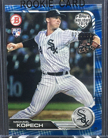 2019 TOPPS BOWMAN - HOLIDAY - M. KOPECH - #TH-MK - #'D/150 - BLUE FESTIVE - RC