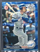 2019 TOPPS BOWMAN - HOLIDAY - C. BELLINGER - #TH-CB - #'D/150 - BLUE FESTIVE - RC