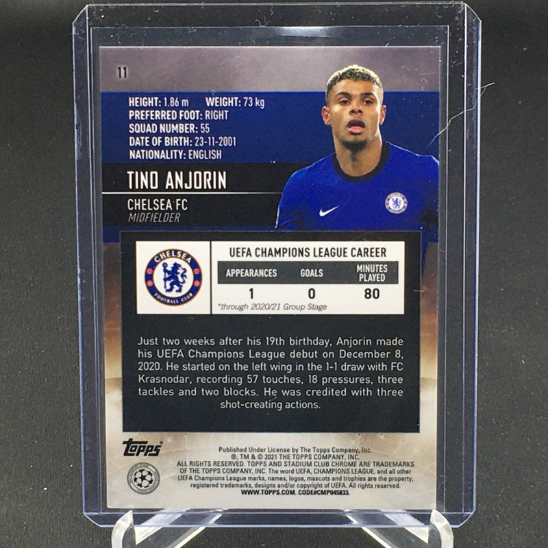2021 TOPPS STADIUM CLUB CHROME - T. ANJORIN -