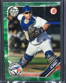 2019 TOPPS BOWMAN - HOLIDAY - A. KIRK - #TH-AK - #'D/99 - GREEN FESTIVE - RC