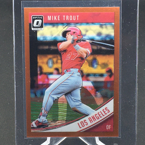 2018 PANINI DONRUSS OPTIC - ORANGE PRIZM - M. TROUT - #121 - #'D/199