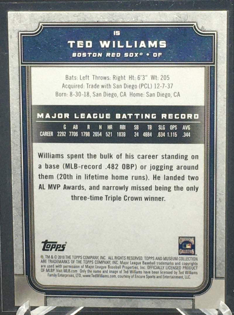 2019 TOPPS MUSEUM COLLECTION - T. WILLIAMS -