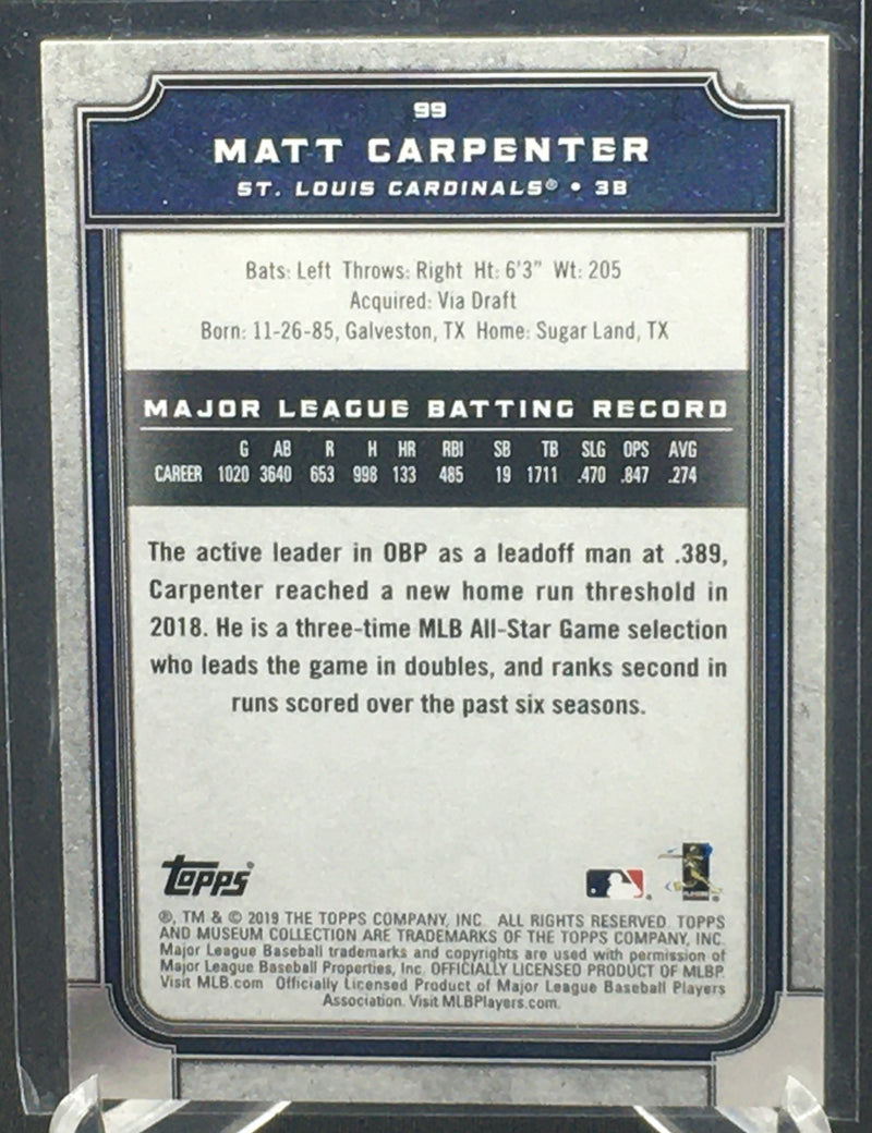 2019 TOPPS MUSEUM COLLECTION - M. CARPENTER -