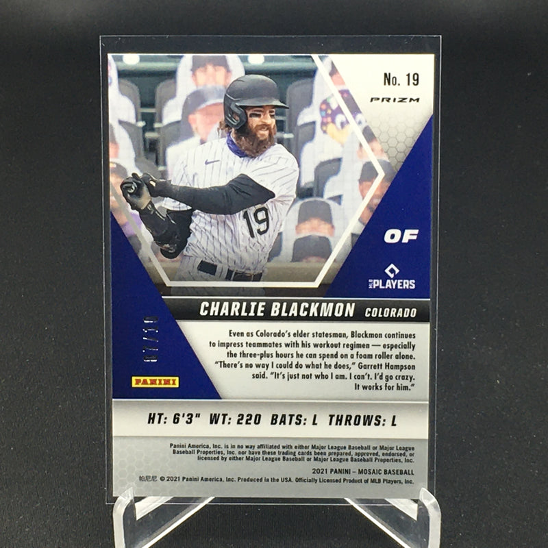 2021 PANINI MOSAIC - GOLD PRIZM - C. BLACKMON - #19 - #'D/10