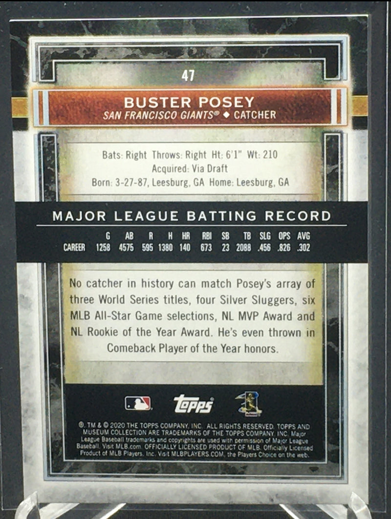 2020 TOPPS MUSEUM COLLECTION - B. POSEY -