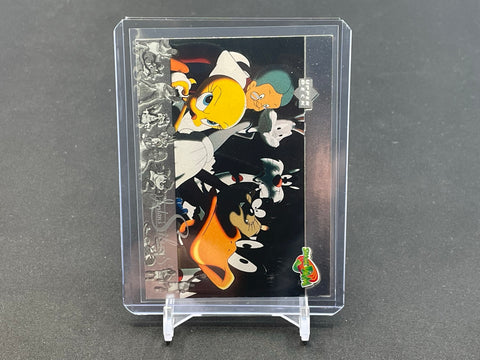 1996 UPPER DECK SPACE JAM - SILVER SCRIPT PRESS CONFERENCE - #JS3