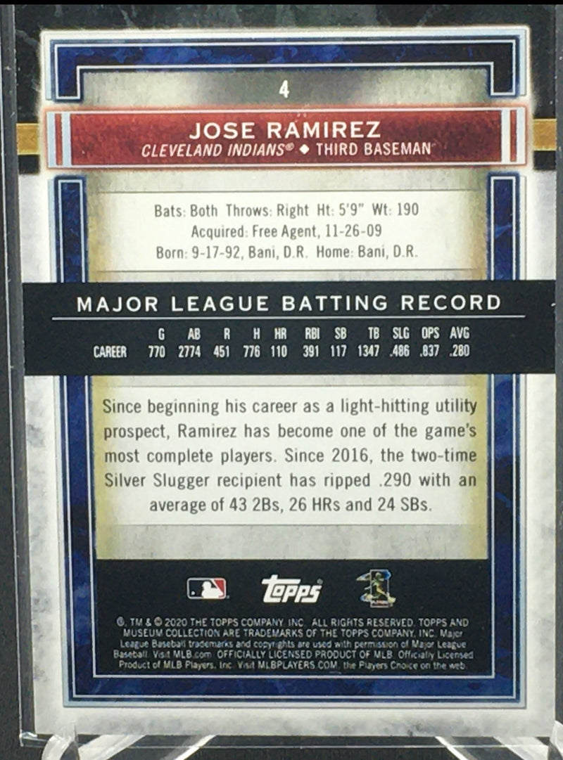 2020 TOPPS MUSEUM COLLECTION - J. RAMIREZ -