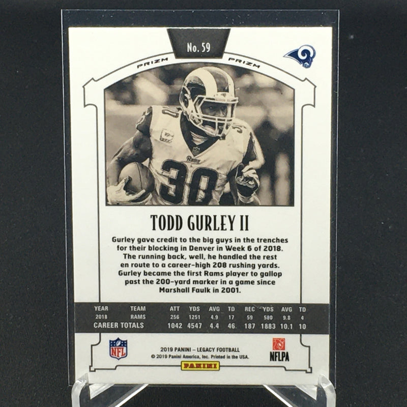 2019 PANINI LEGACY - SILVER PRIZM - T. GURLEY II -