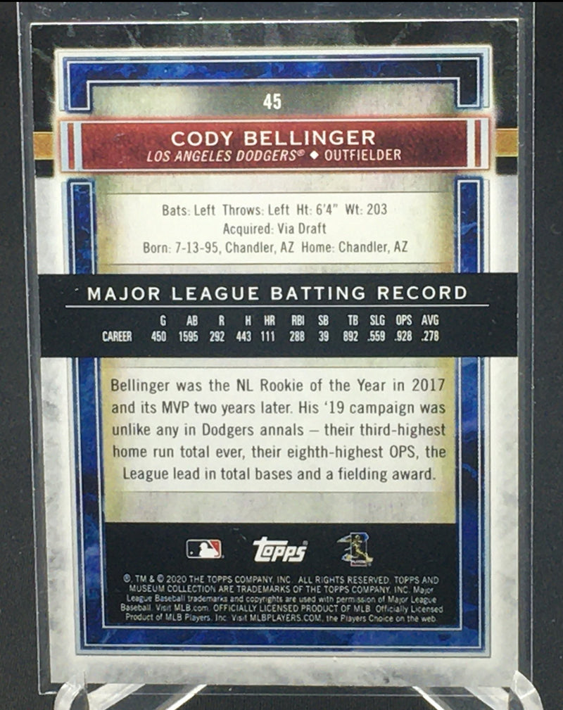 2020 TOPPS MUSEUM COLLECTION - C. BELLINGER -