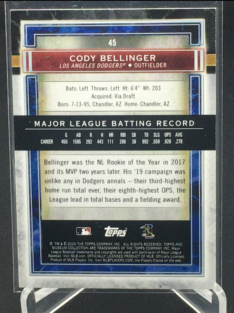 2020 TOPPS MUSEUM COLLECTION - C. BELLINGER -
