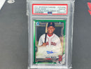 2021 TOPPS BOWMAN CHROME - GREEN REFRACTOR - M. BLEIS - #CPA-MBL - #'D/99 - AUTOGRAPH - PSA 10
