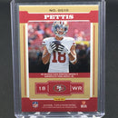 2019 PANINI PLATES & PATCHES - GRIDIRON GEAR - D. PETTIS - #GG-10 - #'D/50 - DUAL JERSEY RELIC