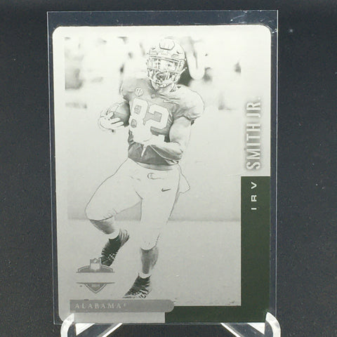 2019 PANINI PLATES & PATCHES - SCORE - BLACK PLATE - I. SMITH JR. - #13 - 1/1