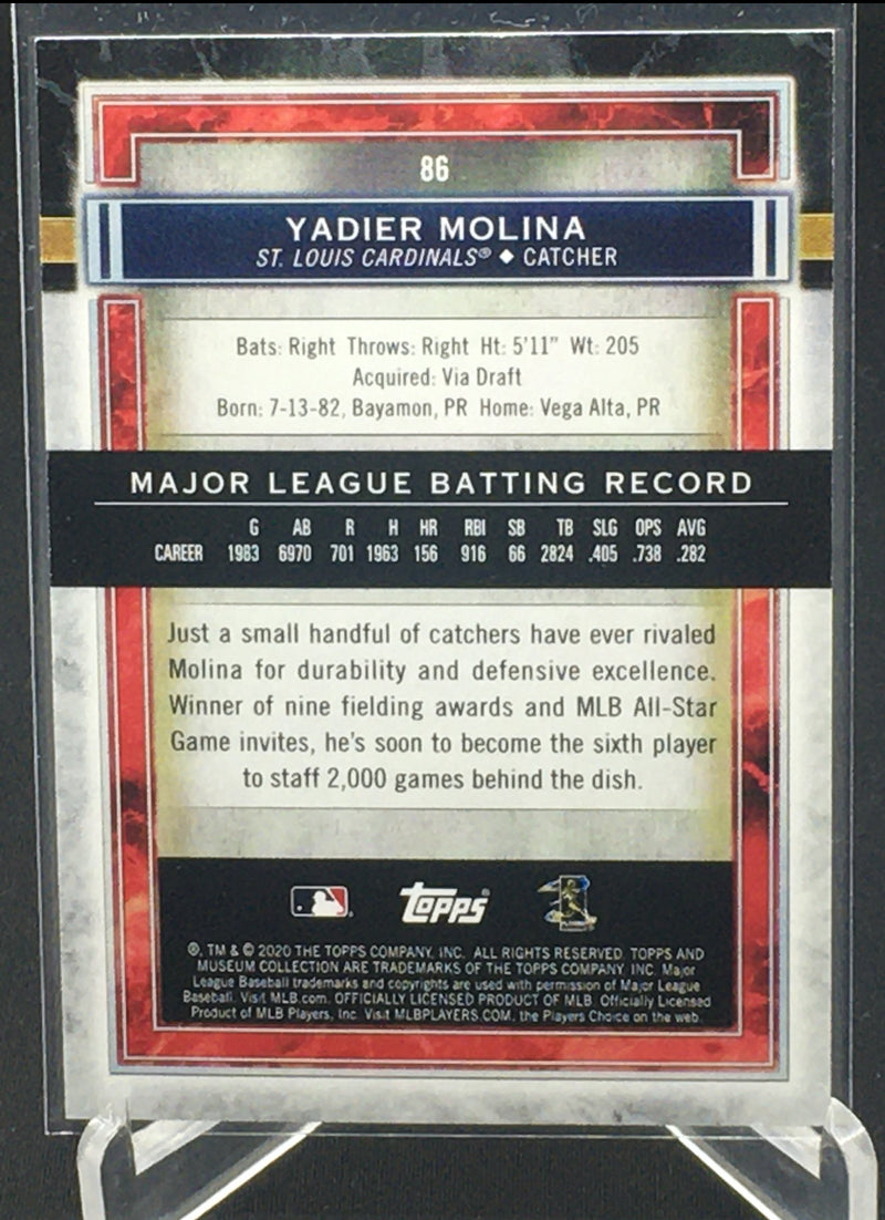 2020 TOPPS MUSEUM COLLECTION - Y. MOLINA -