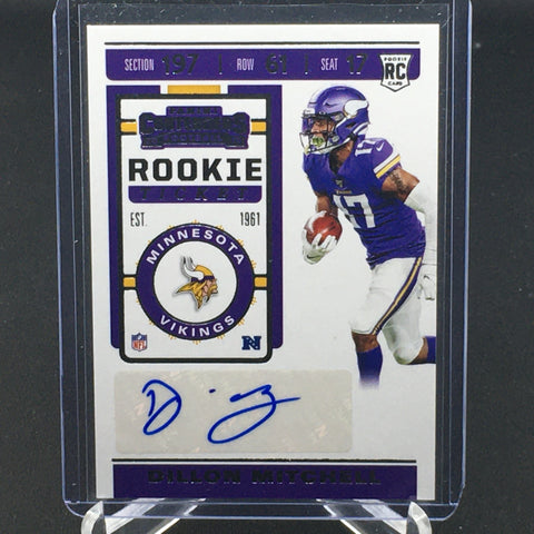 2019 PANINI CONTENDERS - ROOKIE TICKET - D. MITCHELL - #257 - AUTOGRAPH - RC