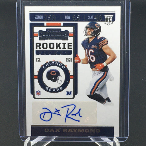 2019 PANINI CONTENDERS - ROOKIE TICKET - D. RAYMOND - #278 - AUTOGRAPH - RC