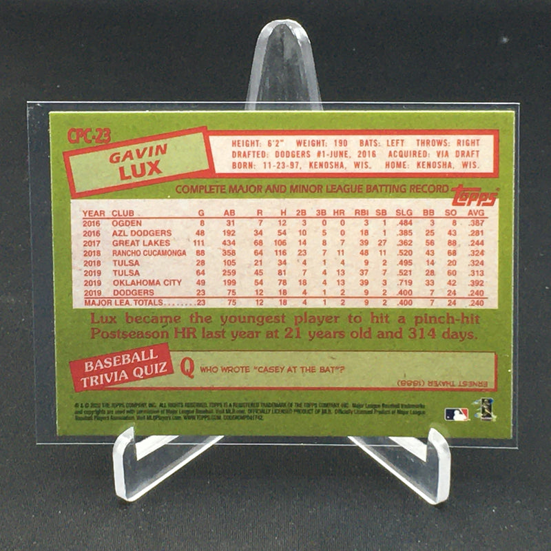 2020 TOPPS - 35TH ANNIVERSARY -G. LUX -