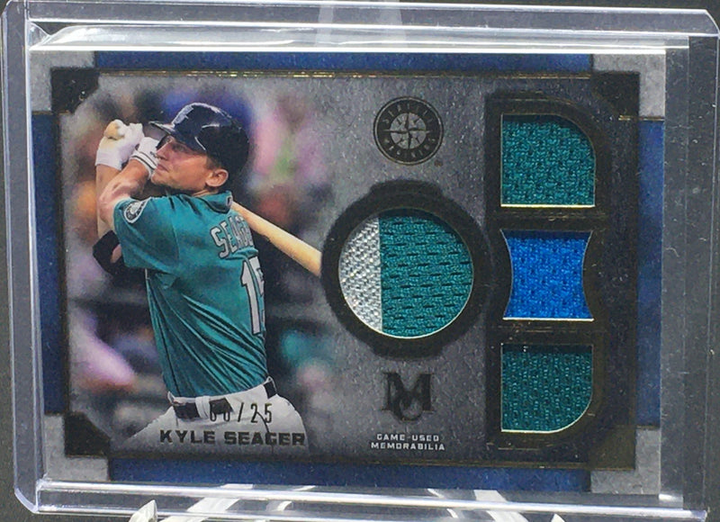 2019 TOPPS MUSEUM COLLECTION - PRIMARY PIECES QUAD RELIC - K. SEAGER - #SPQR-KS - #'D/25 - JERSEY