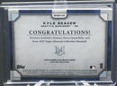 2019 TOPPS MUSEUM COLLECTION - PRIMARY PIECES QUAD RELIC - K. SEAGER - #SPQR-KS - #'D/25 - JERSEY