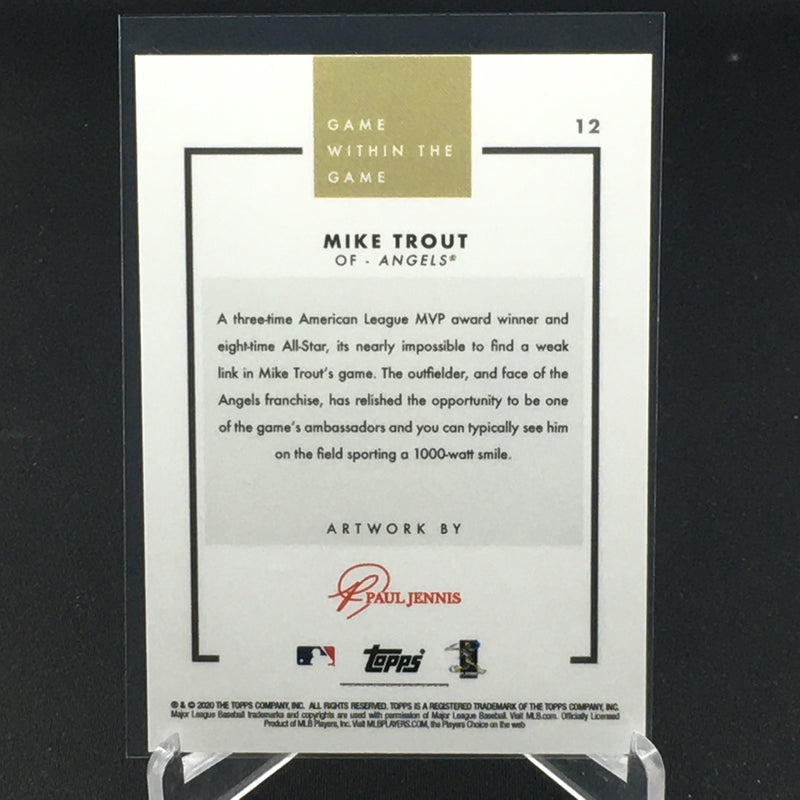 2020 TOPPS - GAME WITHIN THE GAME - M. TROUT -